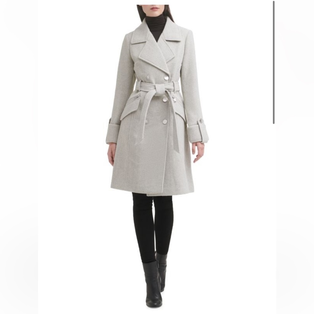 Double Breasted Tie Coat